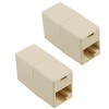 RJ45 8-Pin Female to Female Cable Extender Coupler (Pair)  