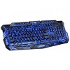 DuShiFangYuan USB Wired 114-Key LED Backlit Burst Crack Style Gaming Keyboard Luminous Programmable  