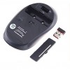 Wireless Optical Mouse + 2.4GHz USB Receiver (Black)  