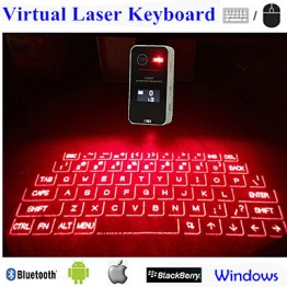 Touch Portable Bluetooth Virtual Laser Projection Keyboard With Lcd For Samsung IPhone Ipad  Laptop Pc  