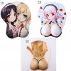 Sexy 3D Mouse Pad Anime Naked Body Big Boobs Sexy Belle Chest Breast Mouse Pad Ergonomic Design Wicked Wrist Rests  