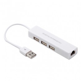 1 Port USB Network with 3 Port USB Hub  