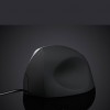 Big Hand Vertical Ergonomics Wired Optical Mouse Soft Touch Surface  