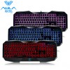 Aula Befire Illuminated Keyboard USB 3-Colors LED Backlit Light Up Multi-media Games Gaming Keyboard  