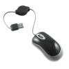 Mini Rectractable Cable USB Wired Mouse 1000DPI  