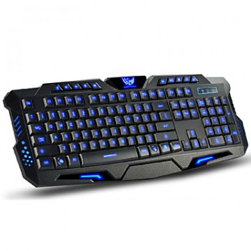 DuShiFangYuan USB Wired 114-Key LED Backlit Style Gaming Keyboard Luminous Programmable  