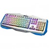 E-3LUE K745 Colorful Backlit Professional LED Gaming Keyboard with 8-Colors Illuminated Backlit 21 Non-conflict Keys  