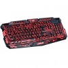 DuShiFangYuan USB Wired 114-Key LED Backlit Burst Crack Style Gaming Keyboard Luminous Programmable  