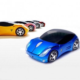 2.4GHz Wireless Super Car Pattern Optical Mouse (Assorted Colors)  