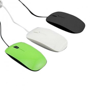 USB Wired Ultrathin Optical High-speed Mouse (Assorted Colors)  