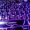 DuShiFangYuan USB Wired 114-Key LED Backlit Burst Crack Style Gaming Keyboard Luminous Programmable  