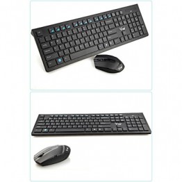 DANLU X100 Wireless 2.4GHz Mini 1600 Chiclet Keys Gaming Keyboard &amp; Mouse Combos   