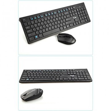 DANLU X100 Wireless 2.4GHz Mini 1600 Chiclet Keys Gaming Keyboard &amp; Mouse Combos   