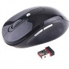 Wireless Optical Mouse + 2.4GHz USB Receiver (Black)  