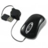 Mini Rectractable Cable USB Wired Mouse 1000DPI  