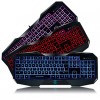 Aula Befire Illuminated Keyboard USB 3-Colors LED Backlit Light Up Multi-media Games Gaming Keyboard  