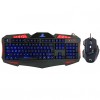 Fonicer Fashion 7 Backlight LED Multimedia USB Gaming Keyboard and 7 Keys 3200DPI Gaming Mouse Combo for Gamer  