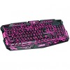 DuShiFangYuan USB Wired 114-Key LED Backlit Burst Crack Style Gaming Keyboard Luminous Programmable  