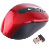 Wireless Optical Mouse + 2.4GHz USB Receiver (Red)  